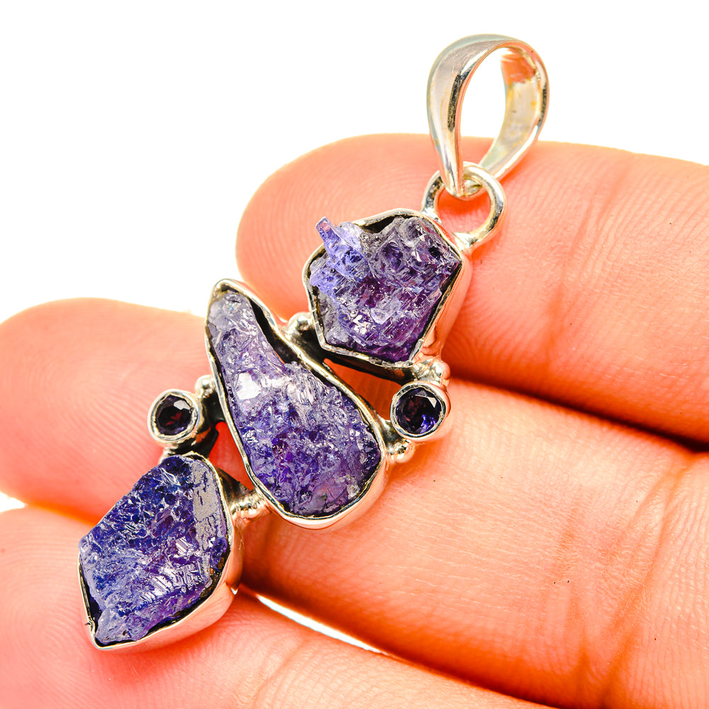 Tanzanite Pendants handcrafted by Anasilvercos - PD6842