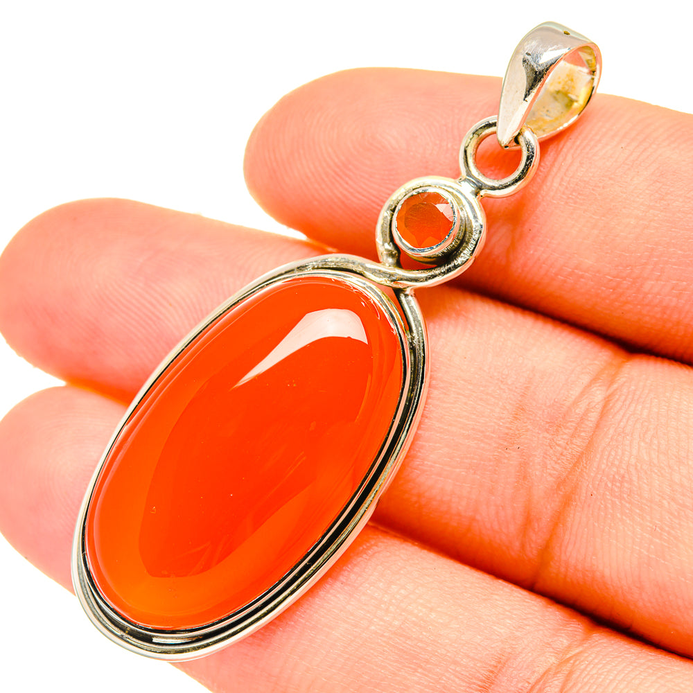 Carnelian Pendants handcrafted by Anasilvercos - PD6845