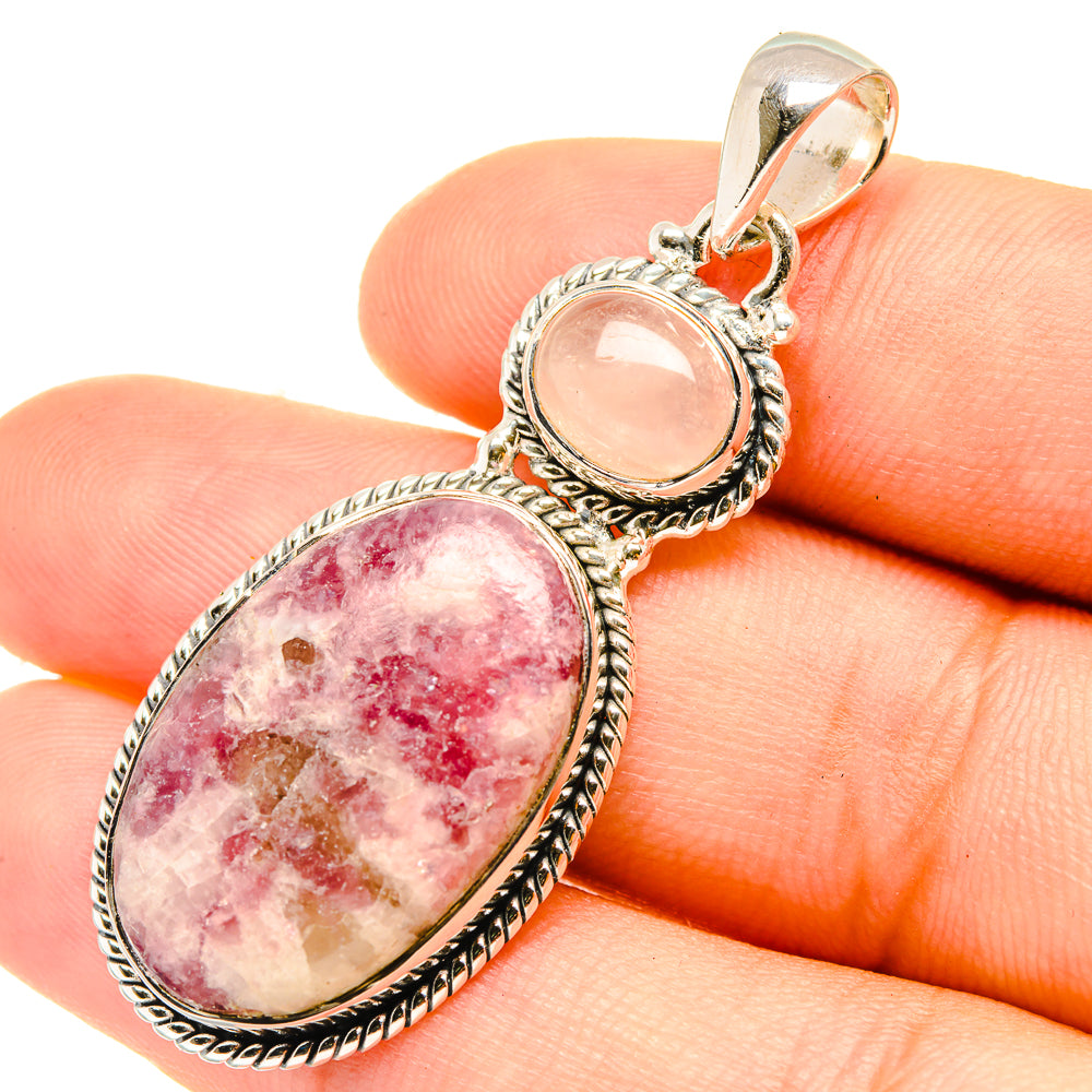 Lepidolite Pendants handcrafted by Anasilvercos - PD6856