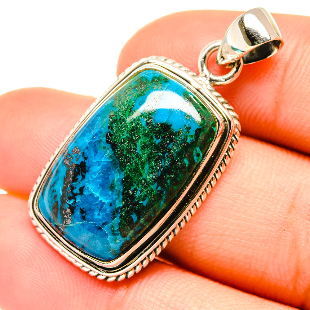 Chrysocolla Pendants handcrafted by Anasilvercos - PD6867