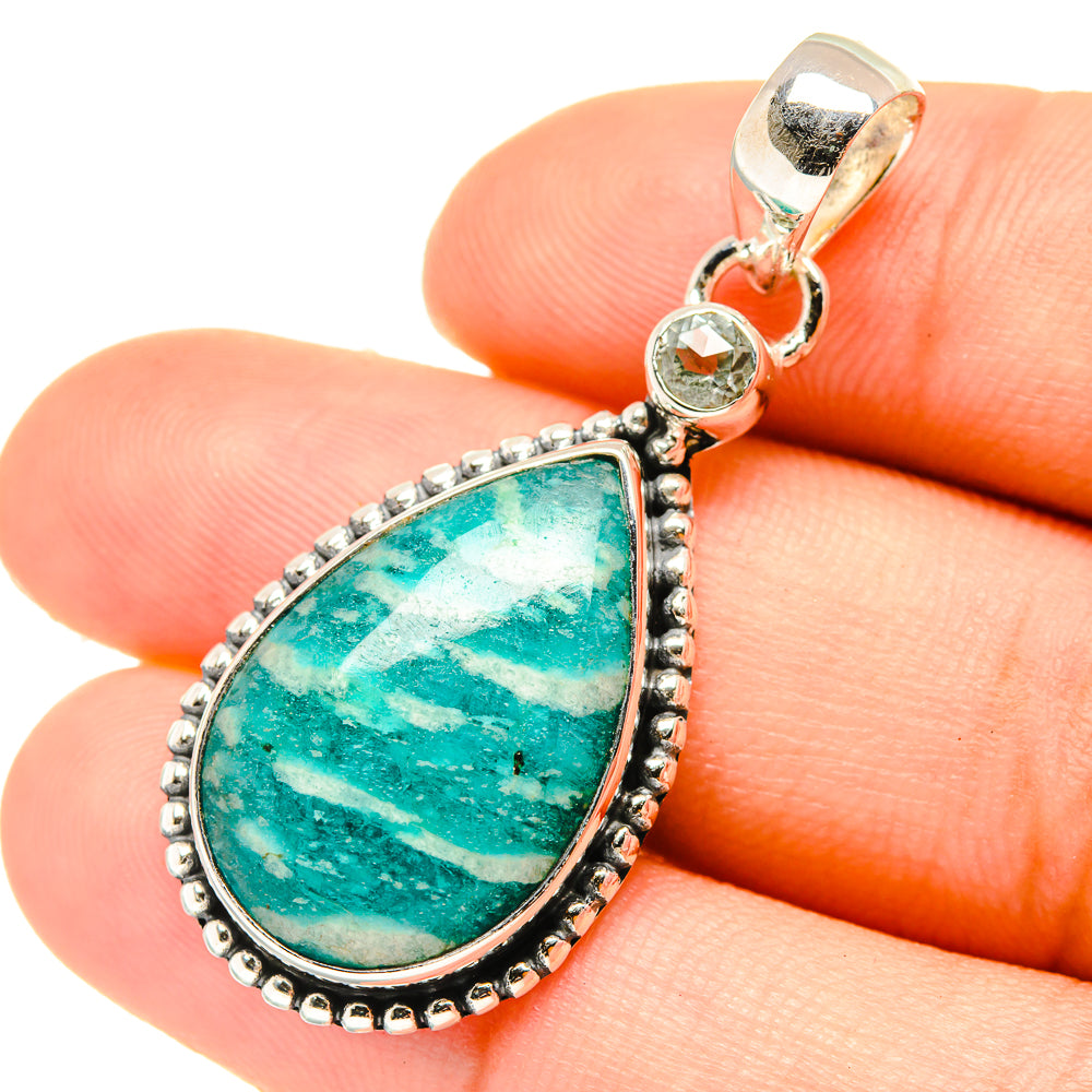 Amazonite Pendants handcrafted by Anasilvercos - PD6870
