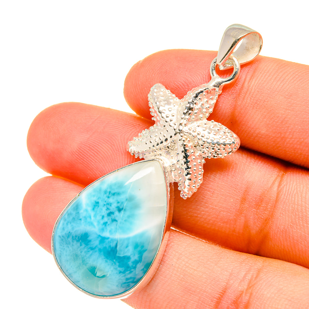 Larimar Pendants handcrafted by Anasilvercos - PD6905
