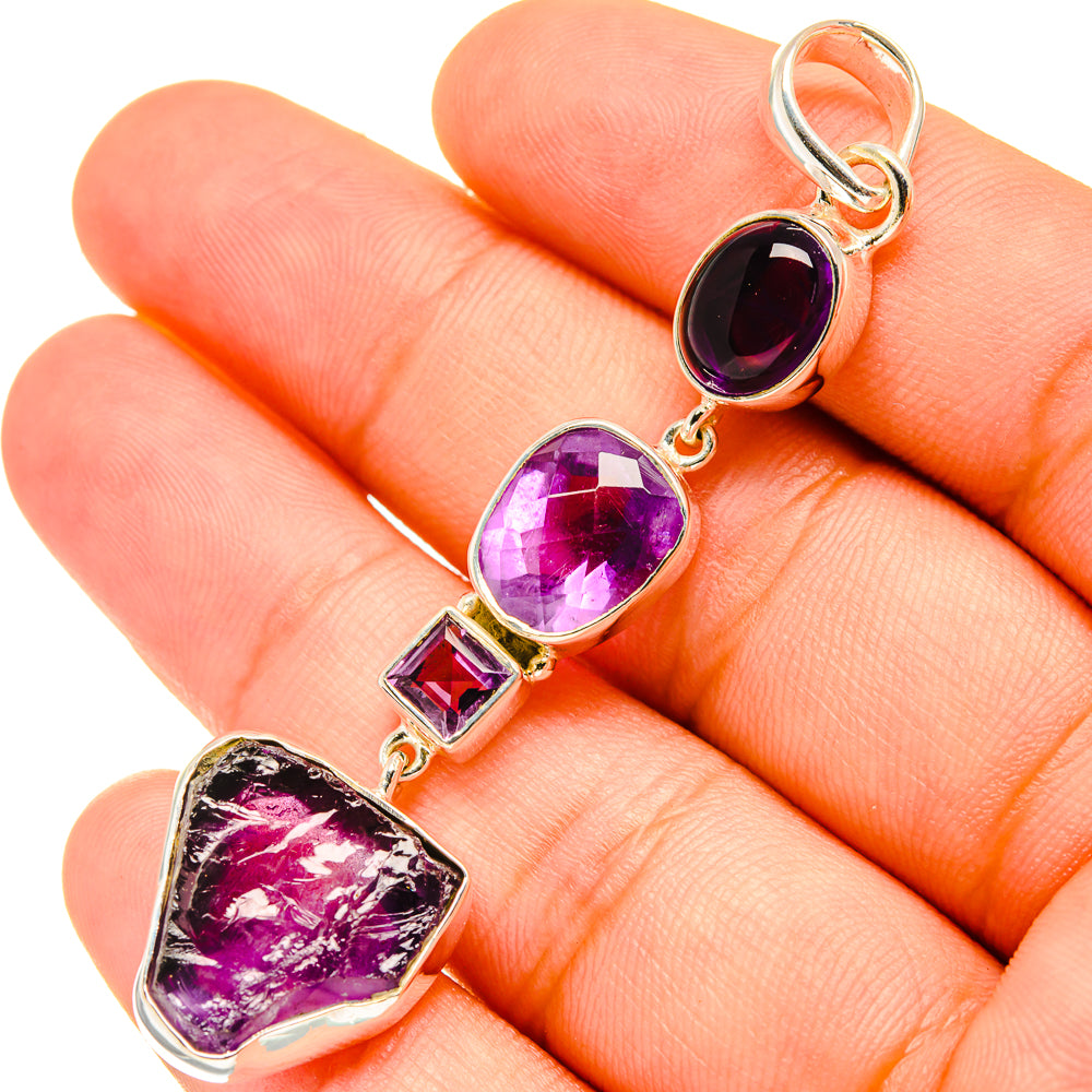 Amethyst Pendants handcrafted by Anasilvercos - PD6912