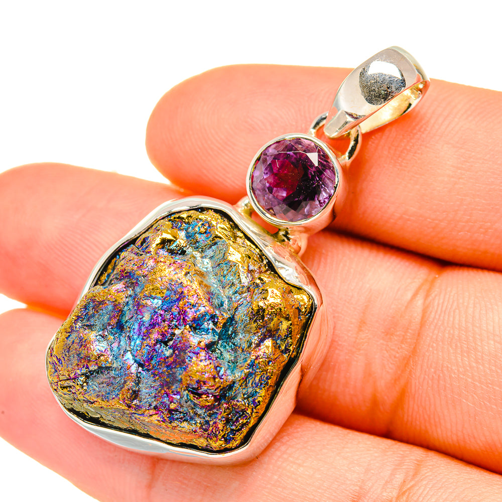 Titanium Druzy, Amethyst Pendants handcrafted by Anasilvercos - PD6916