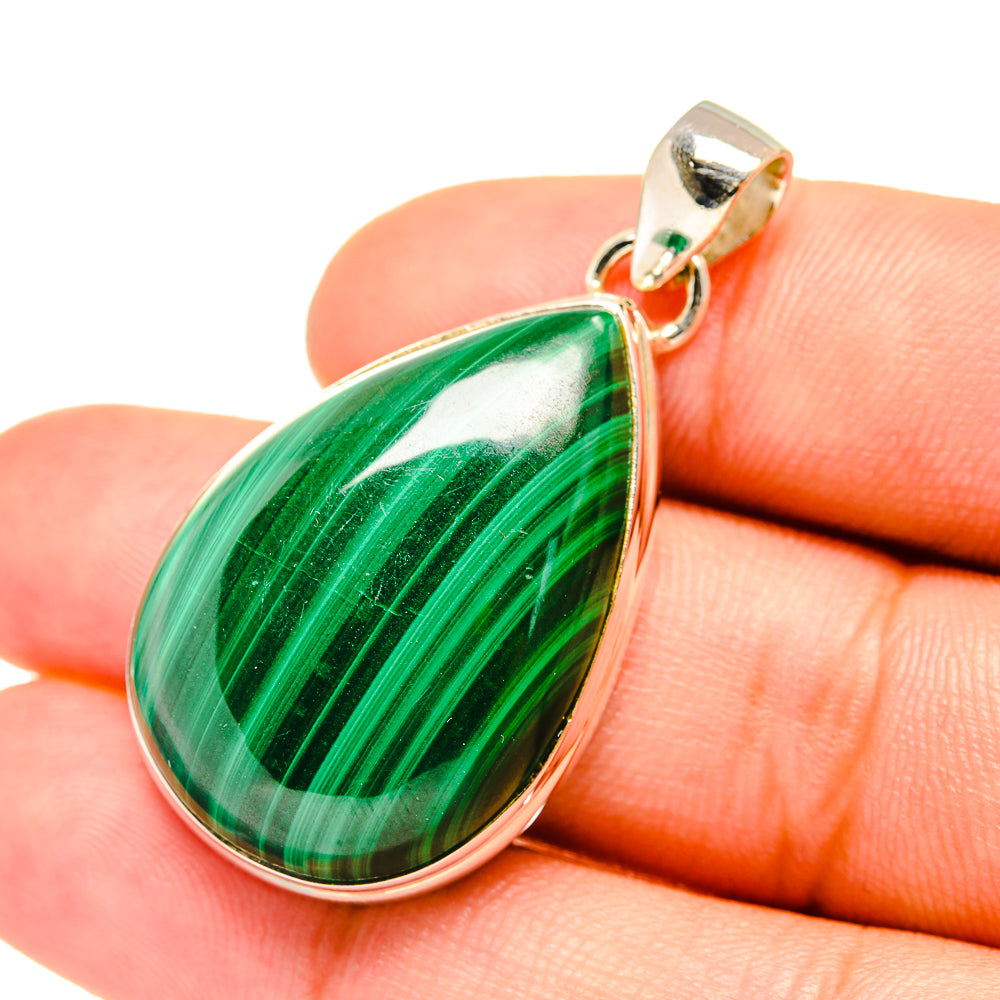 Malachite Pendants handcrafted by Anasilvercos - PD6944