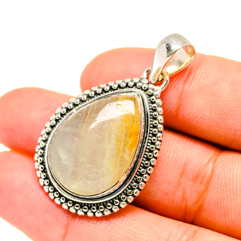 Peruvian Opal Pendants handcrafted by Anasilvercos - PD6945