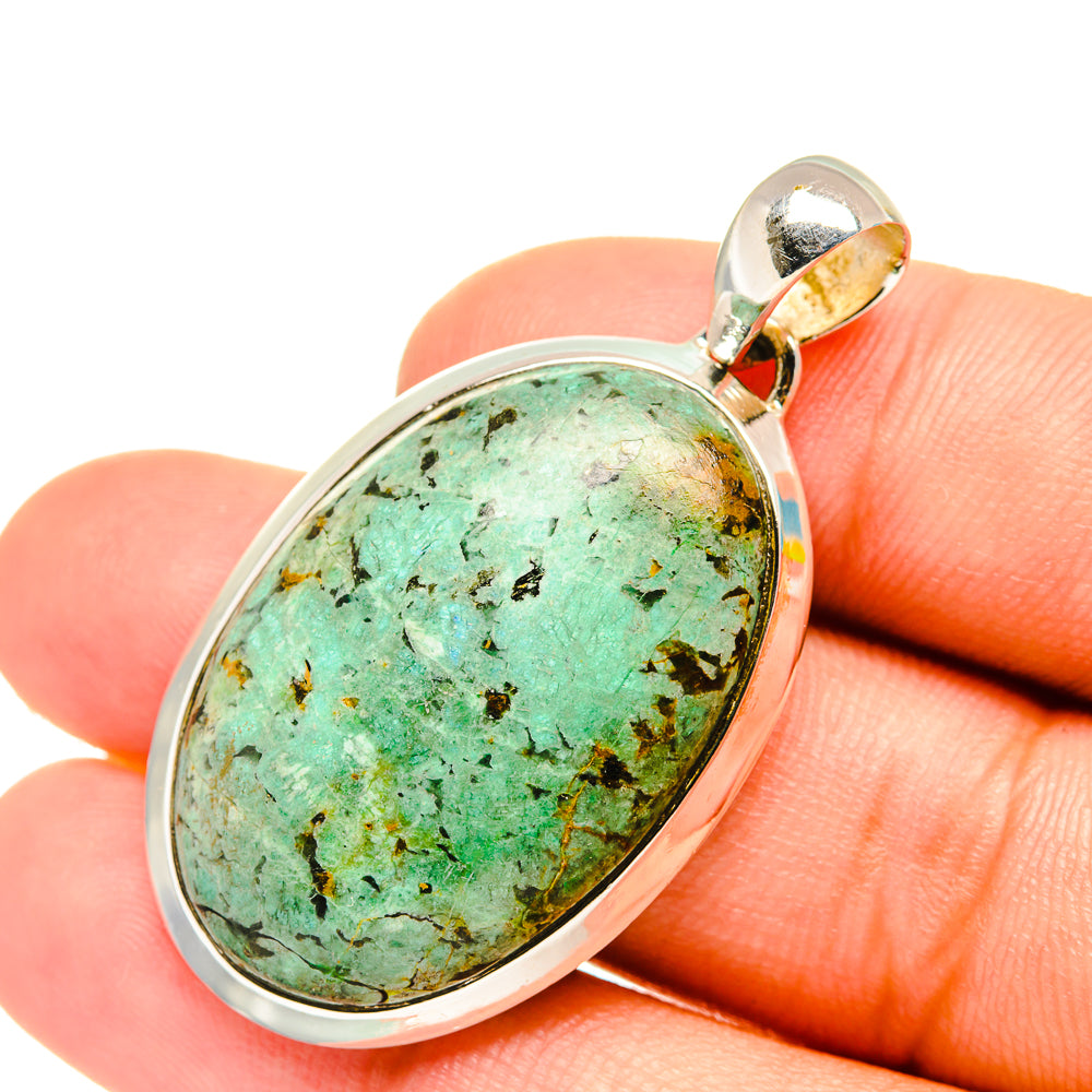 Tibetan Turquoise Pendants handcrafted by Anasilvercos - PD6950