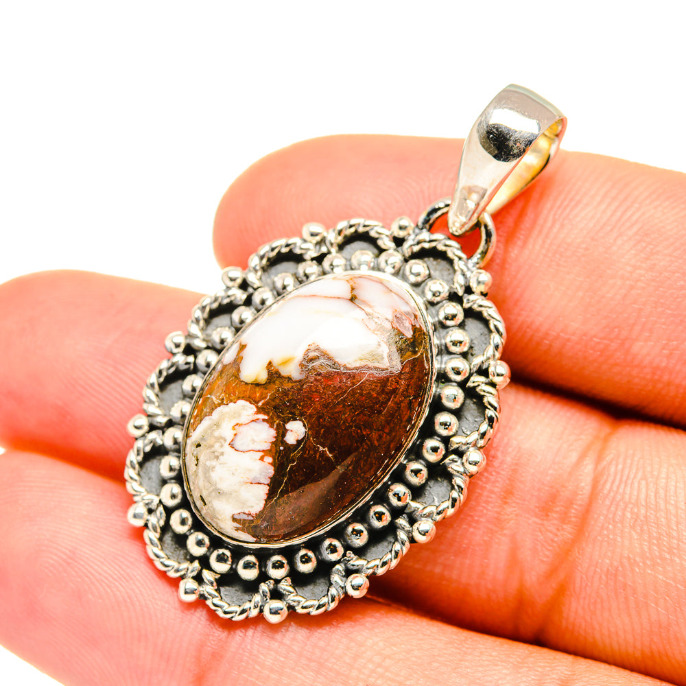 Peanut Wood Jasper Pendants handcrafted by Anasilvercos - PD6951