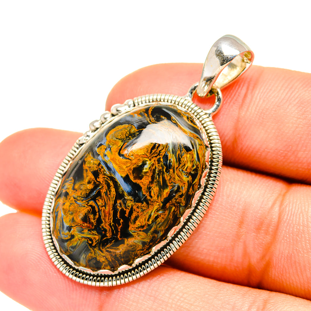 Golden Pietersite Pendants handcrafted by Anasilvercos - PD6952