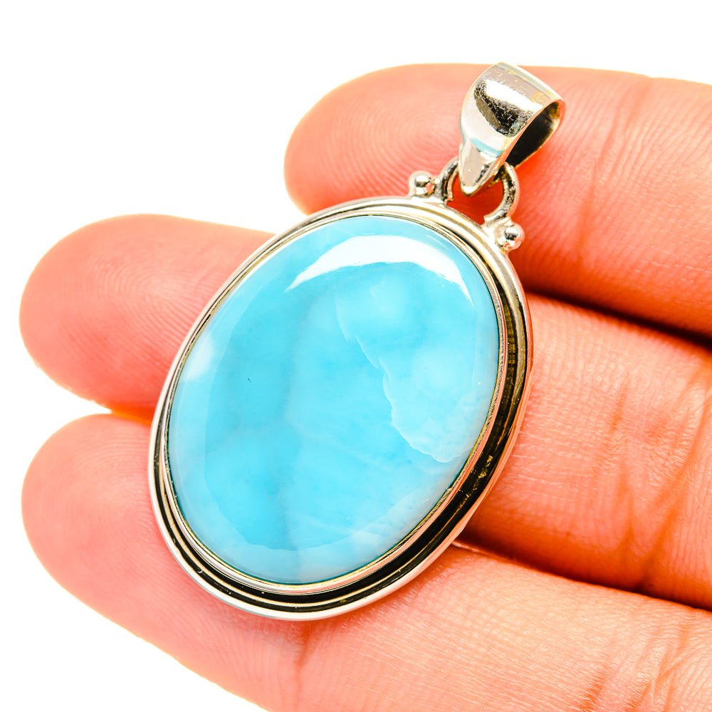 Larimar Pendants handcrafted by Anasilvercos - PD6954