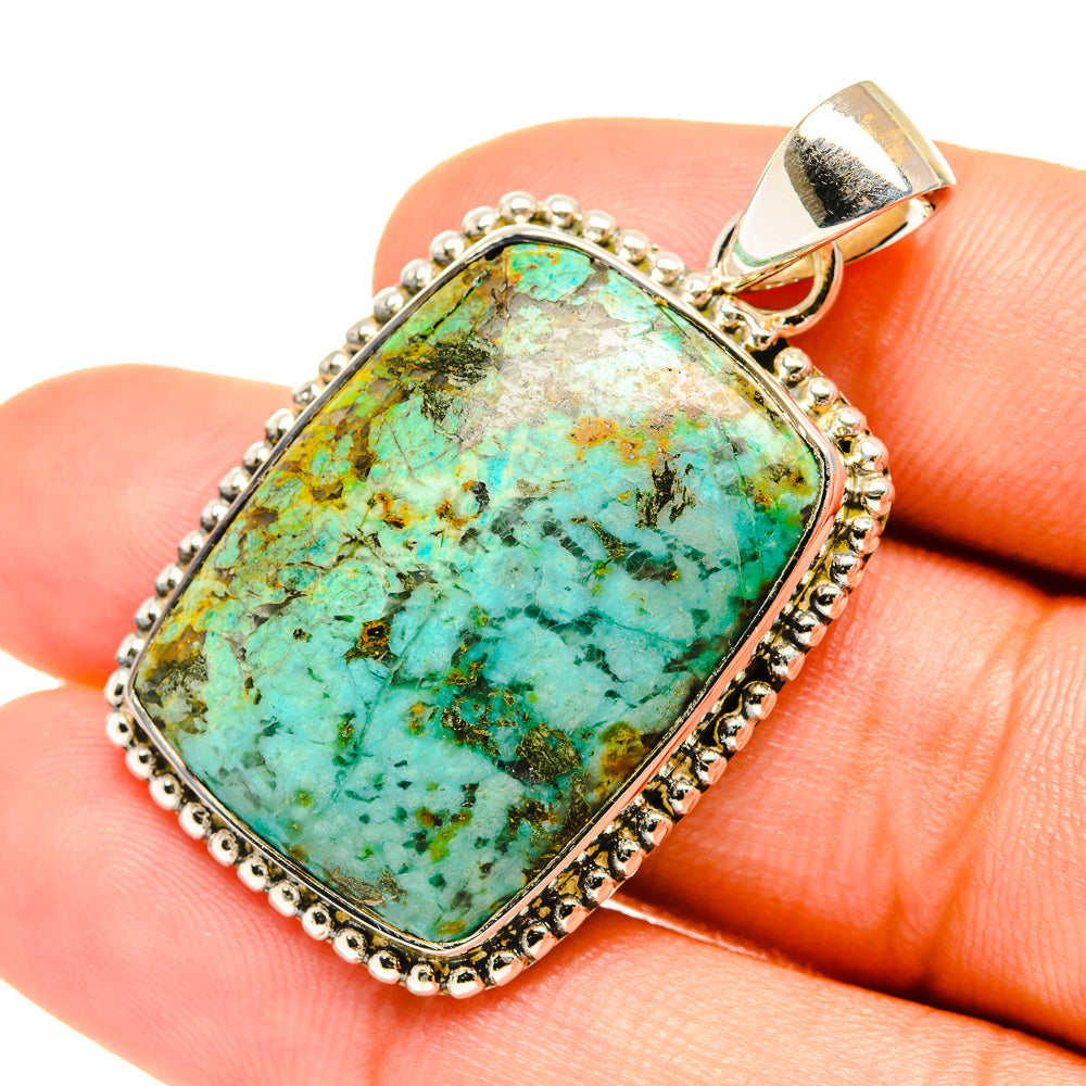 Arizona Turquoise Pendants handcrafted by Anasilvercos - PD6971