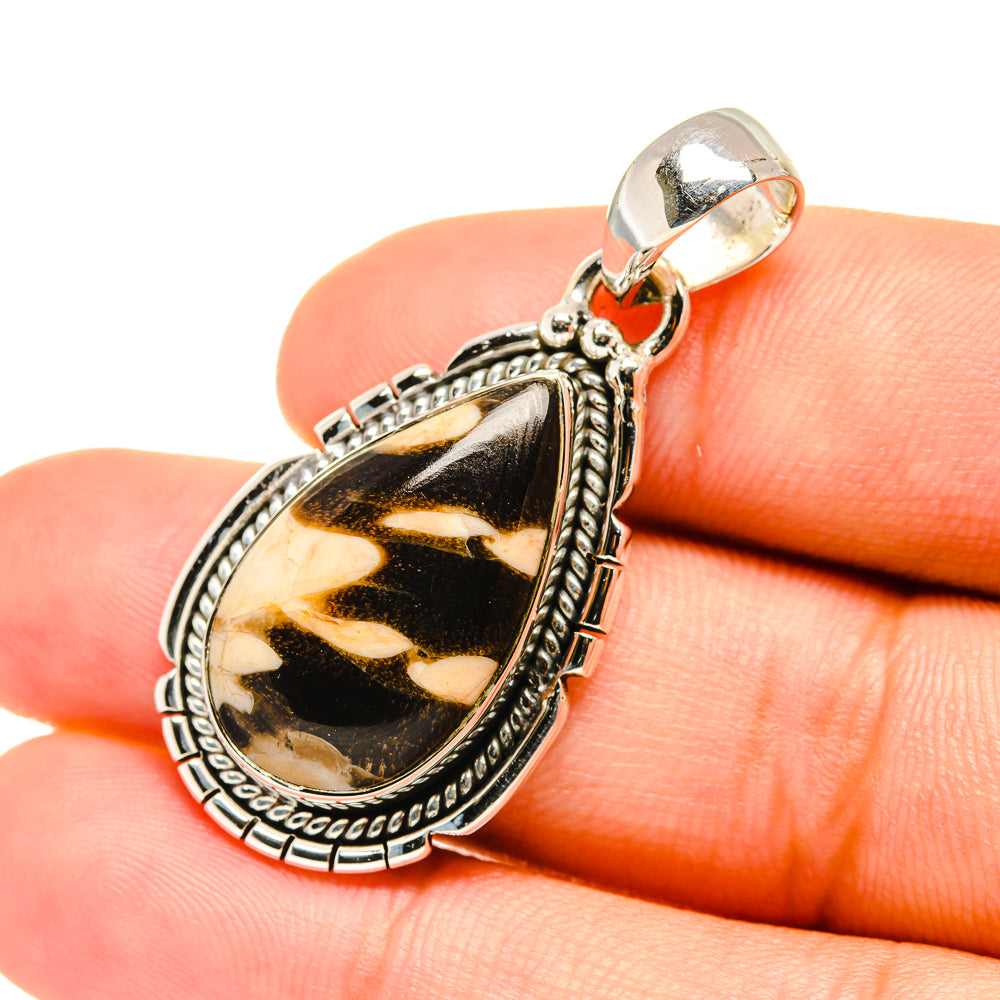 Peanut Wood Jasper Pendants handcrafted by Anasilvercos - PD6991