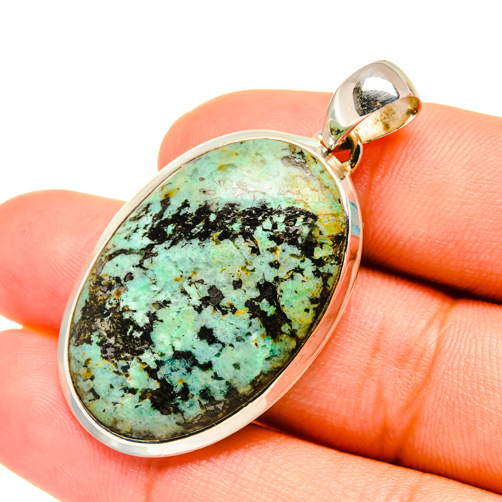 Tibetan Turquoise Pendants handcrafted by Anasilvercos - PD6993