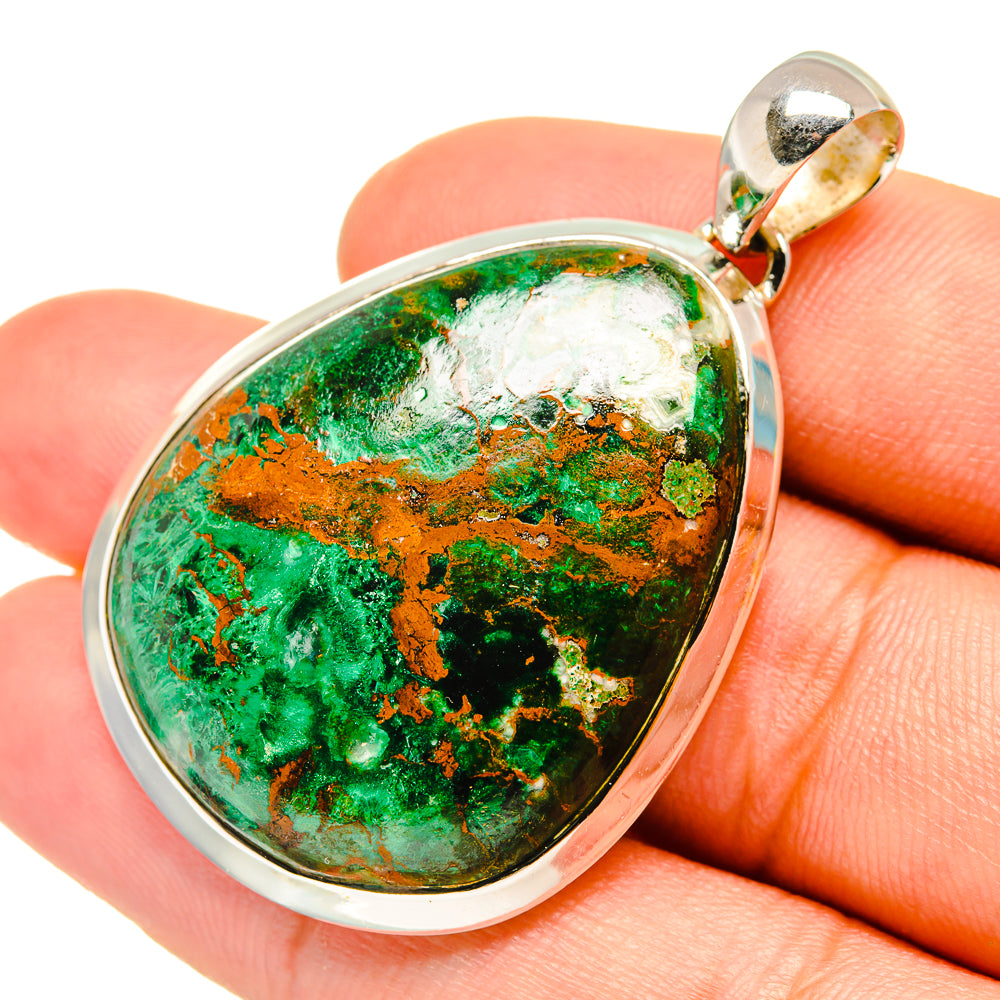 Chrysocolla Pendants handcrafted by Anasilvercos - PD7008