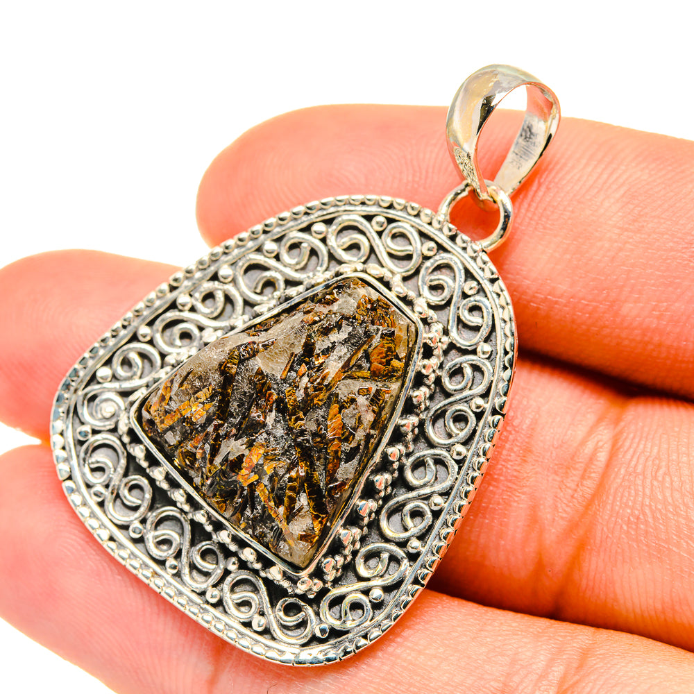 Astrophyllite Pendants handcrafted by Anasilvercos - PD7010