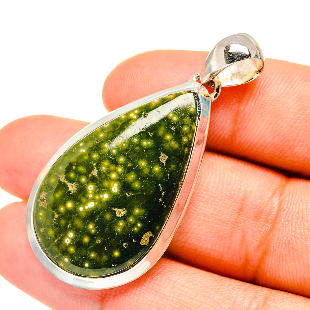 Ocean Jasper Pendants handcrafted by Anasilvercos - PD7012