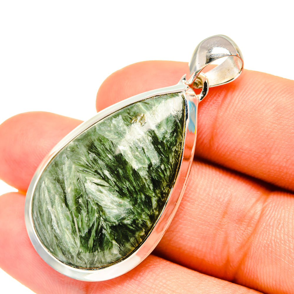 Seraphinite Pendants handcrafted by Anasilvercos - PD7016
