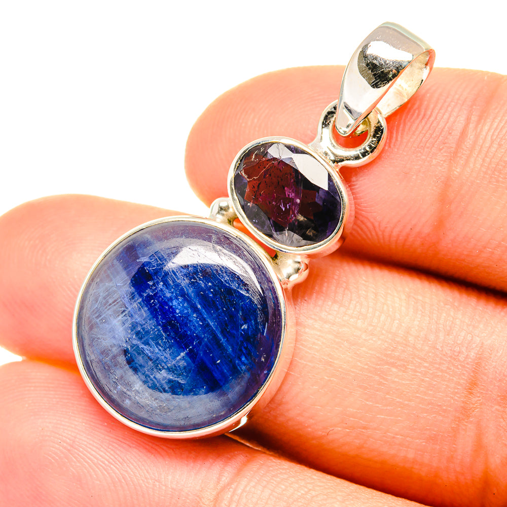 Kyanite, Tanzanite Pendants handcrafted by Anasilvercos - PD7021