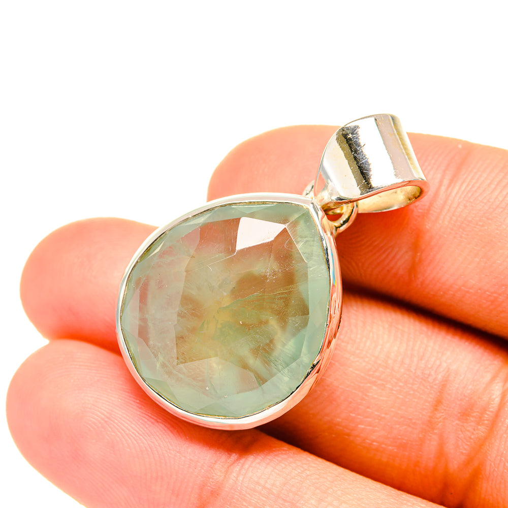 Prehnite Pendants handcrafted by Anasilvercos - PD7024