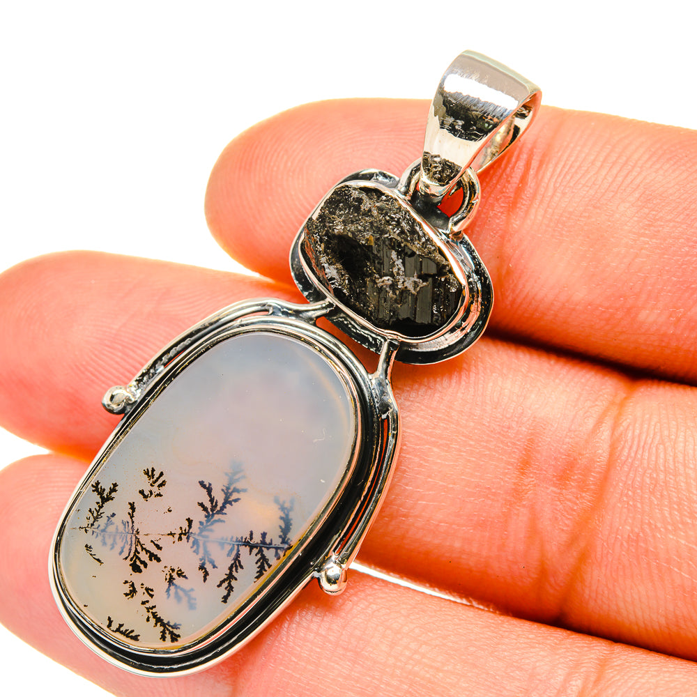 Dendritic Opal Pendants handcrafted by Anasilvercos - PD7052
