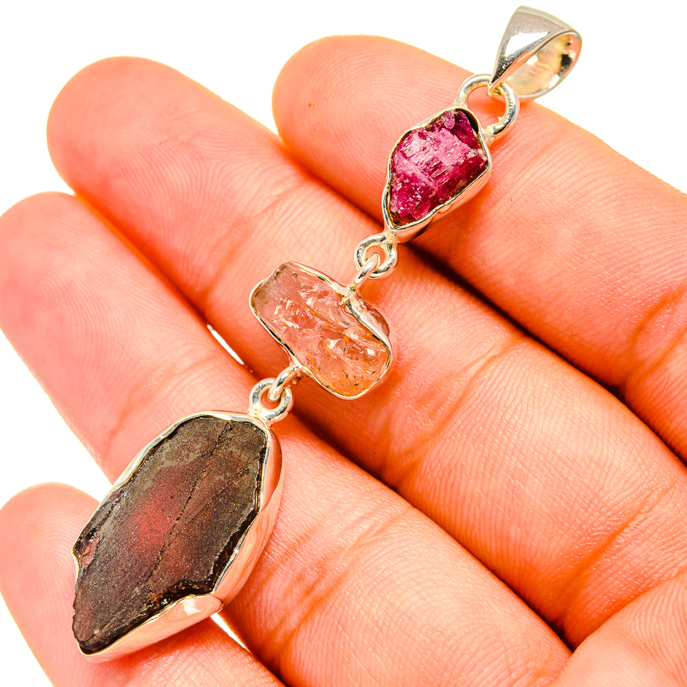 Garnet Pendants handcrafted by Anasilvercos - PD7079