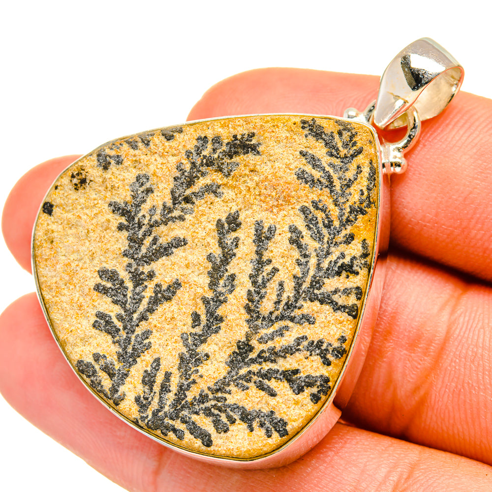 Germany Psilomelane Dendrite Pendants handcrafted by Anasilvercos - PD7096