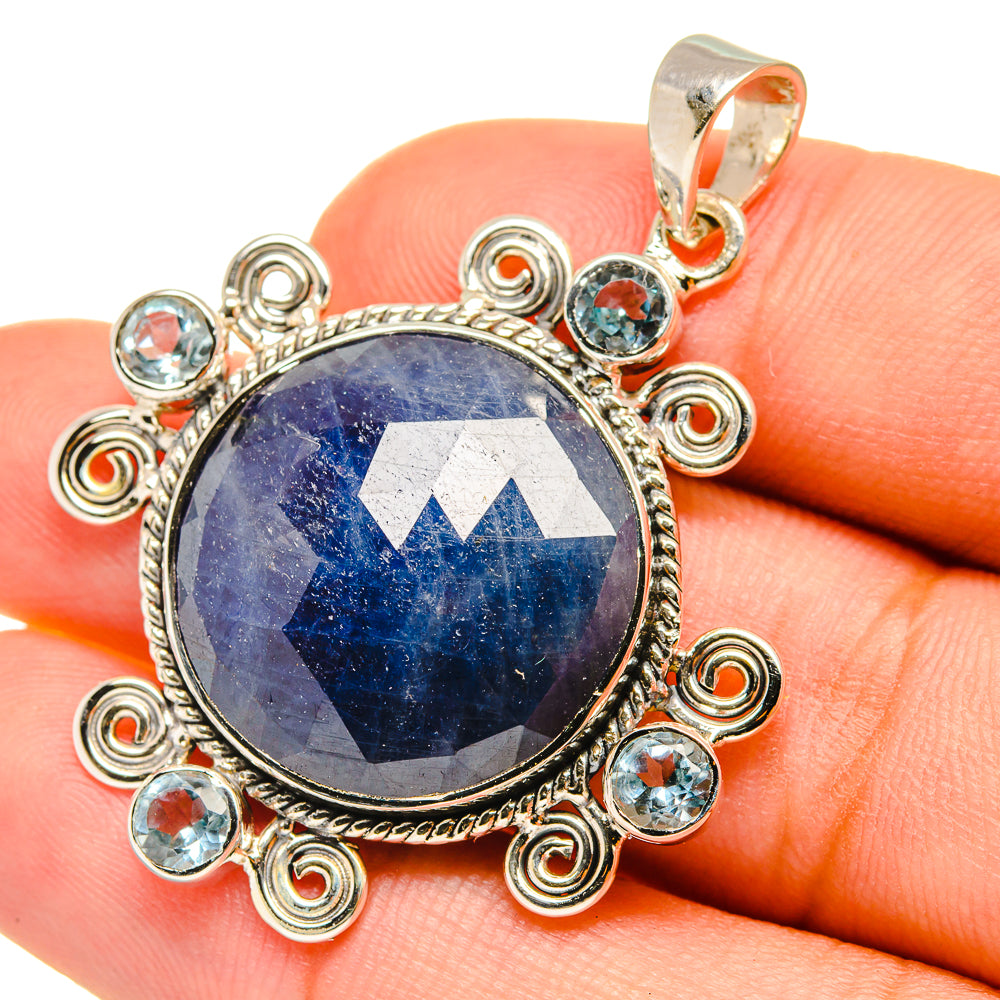 Sapphire Pendants handcrafted by Anasilvercos - PD7104