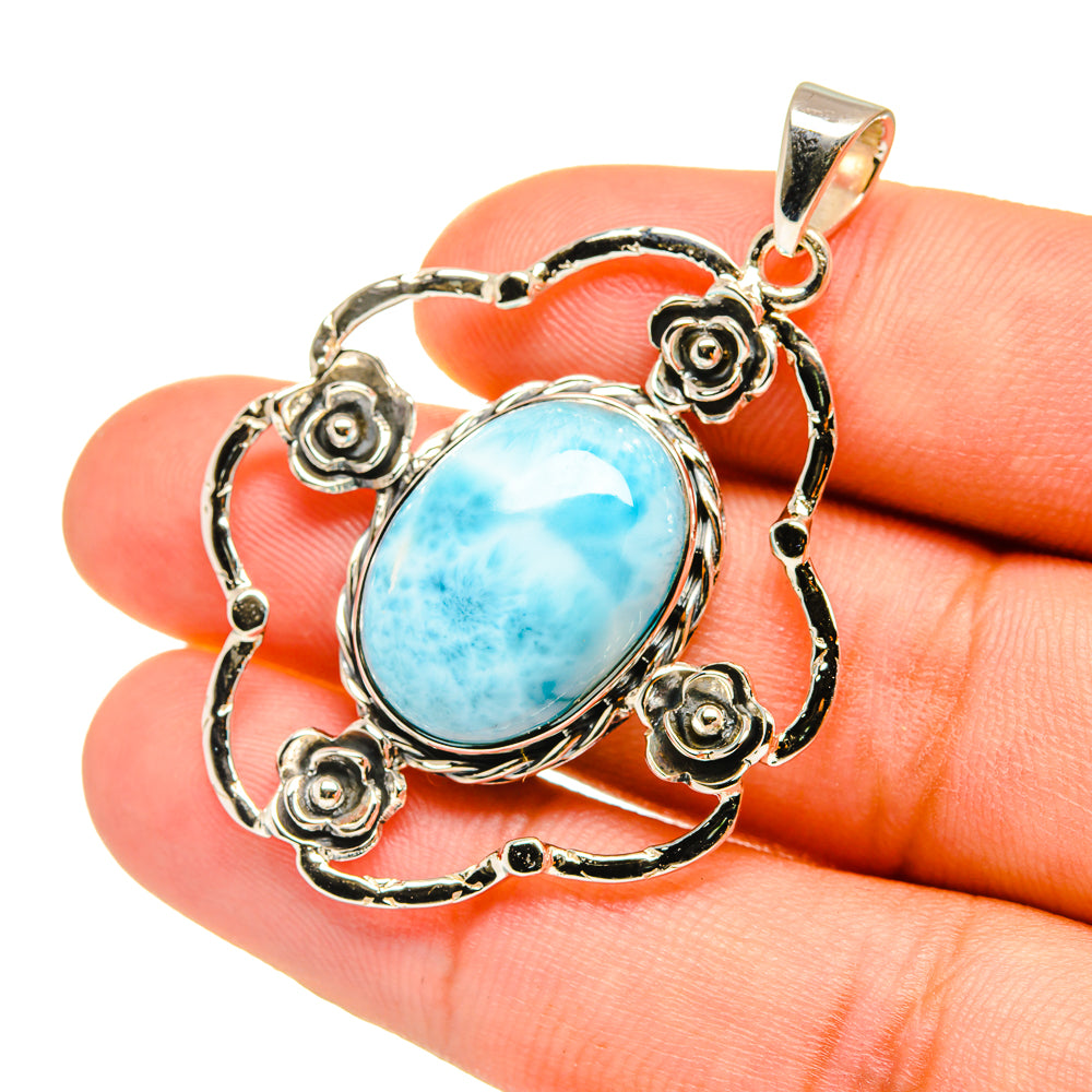 Larimar Pendants handcrafted by Anasilvercos - PD7112