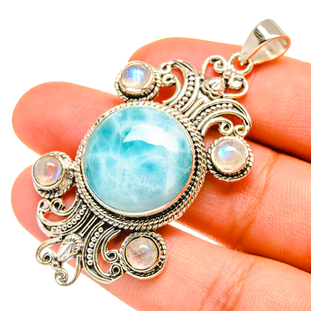 Larimar Pendants handcrafted by Anasilvercos - PD7122
