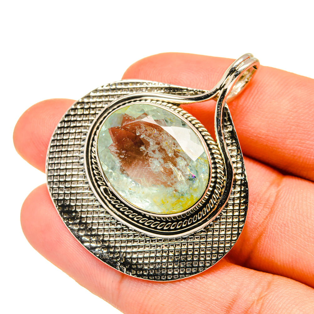 Aquamarine Pendants handcrafted by Anasilvercos - PD7132