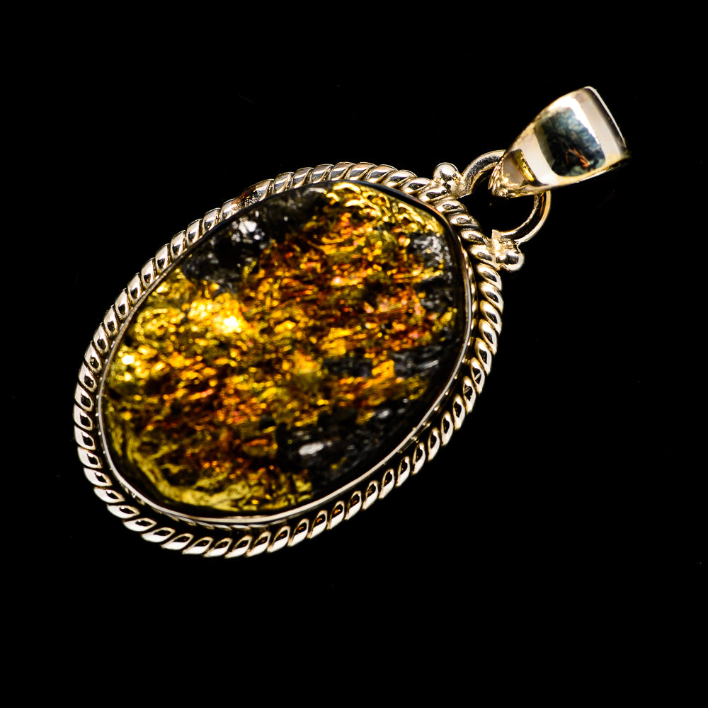 Spectro Pyrite Druzy Pendants handcrafted by Anasilvercos - PD714013