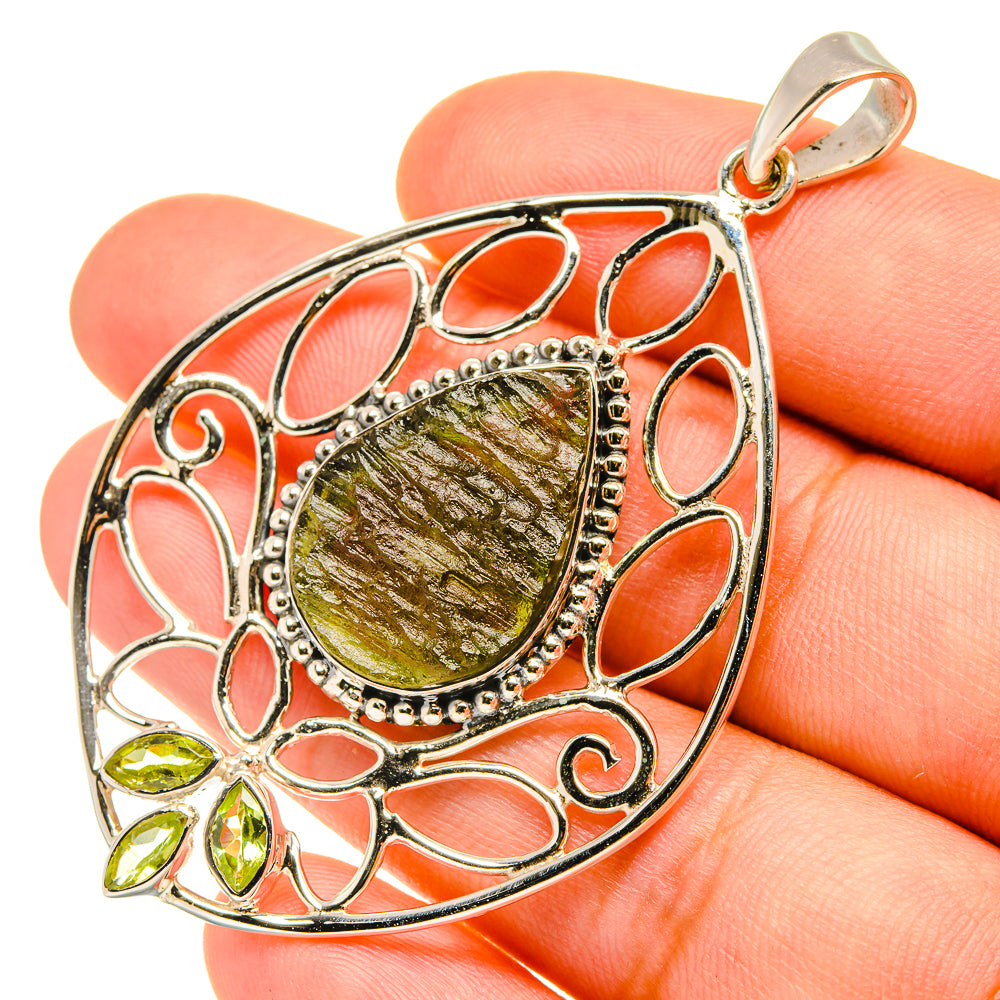 Czech Moldavite Pendants handcrafted by Anasilvercos - PD7143