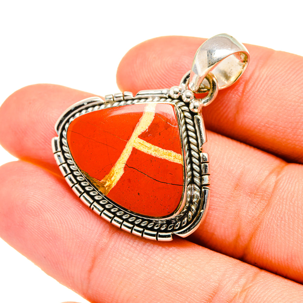 Red Jasper Pendants handcrafted by Anasilvercos - PD7151