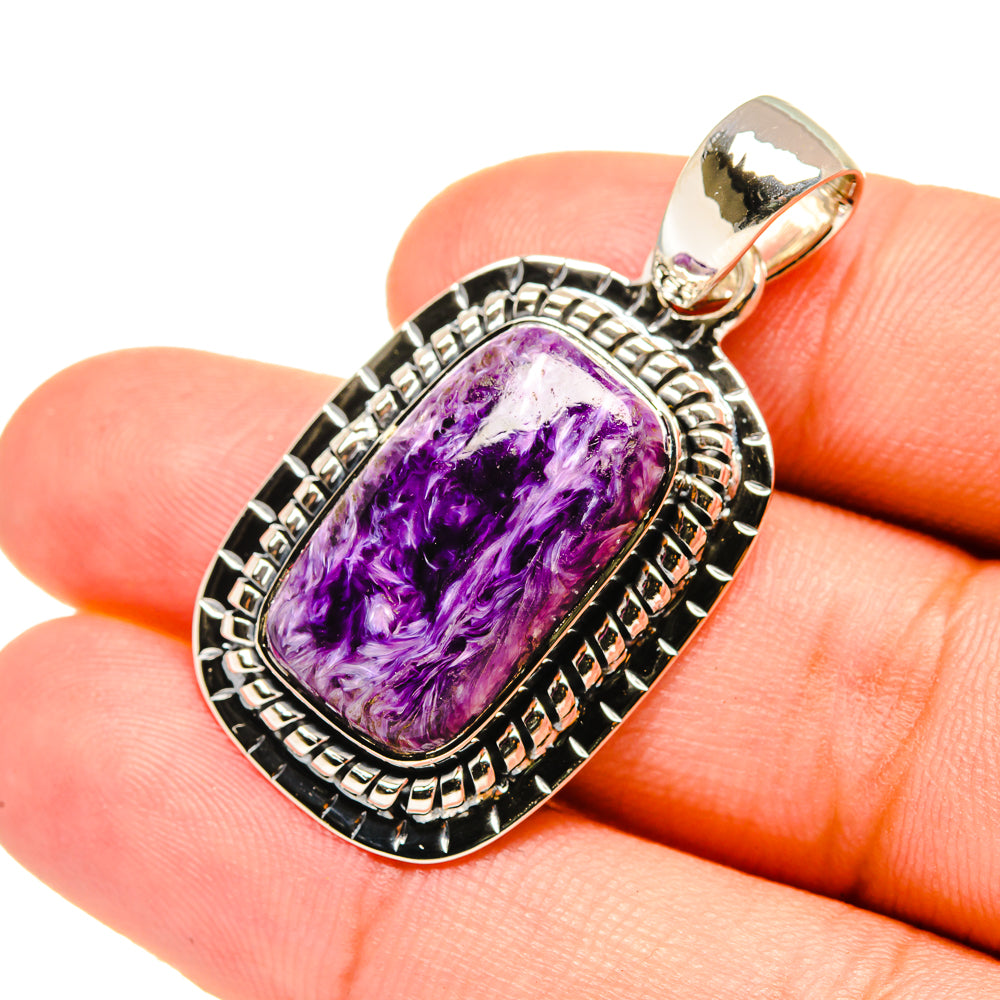 Charoite Pendants handcrafted by Anasilvercos - PD7154
