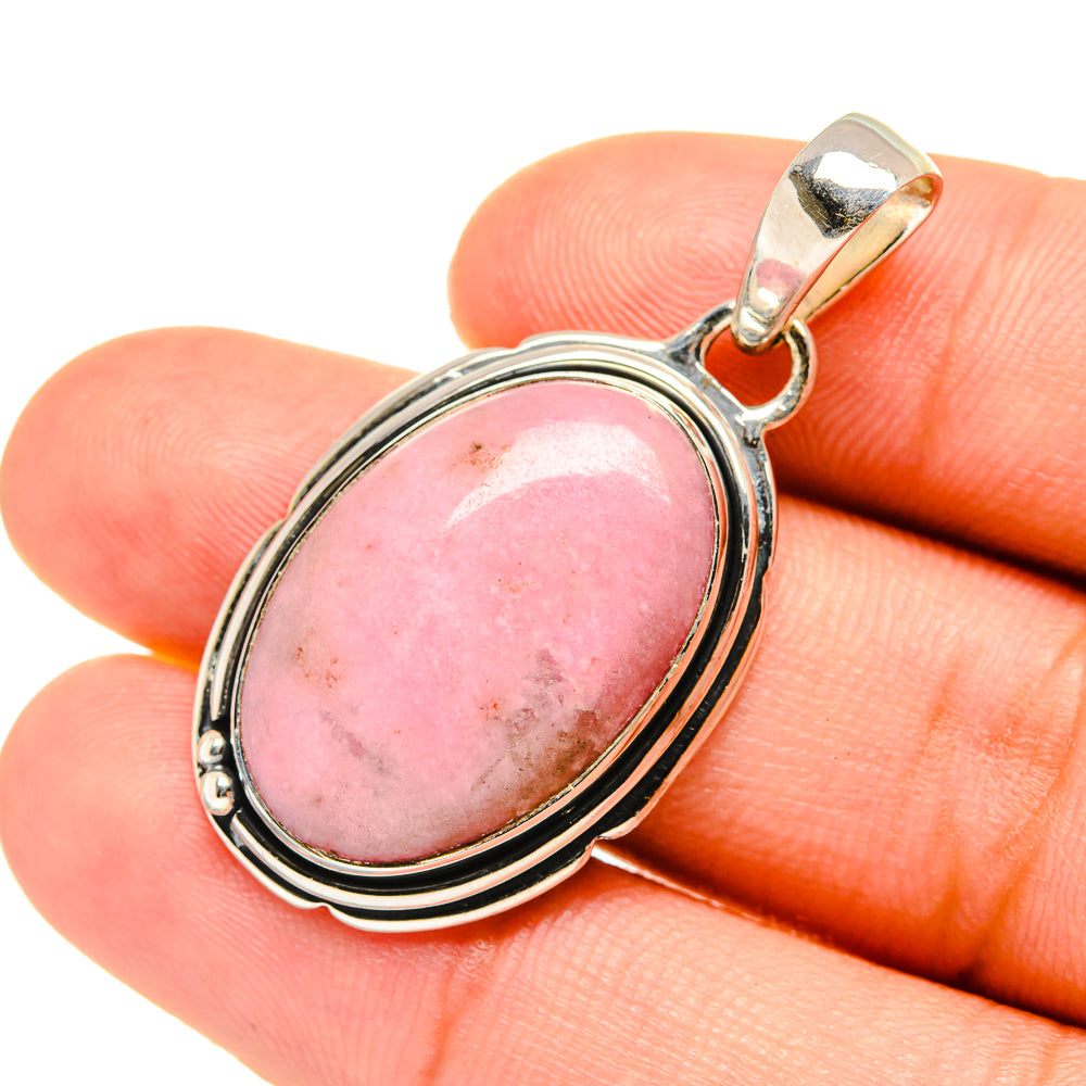 Pink Opal Pendants handcrafted by Anasilvercos - PD7158