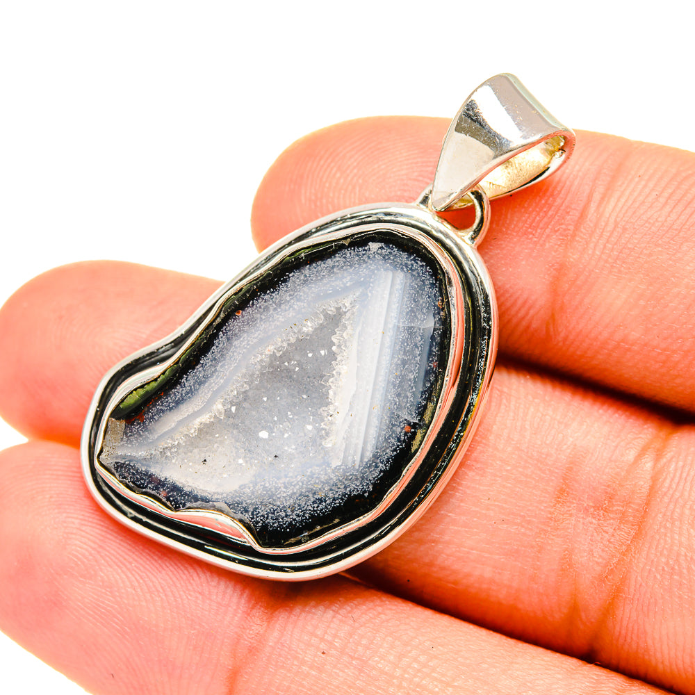 Coconut Geode Slice Pendants handcrafted by Anasilvercos - PD7160