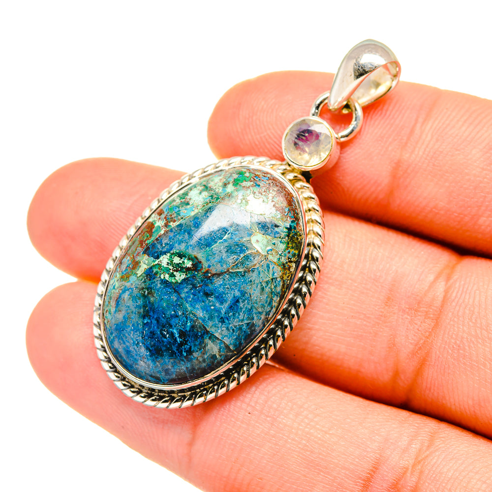 Chrysocolla Pendants handcrafted by Anasilvercos - PD7161