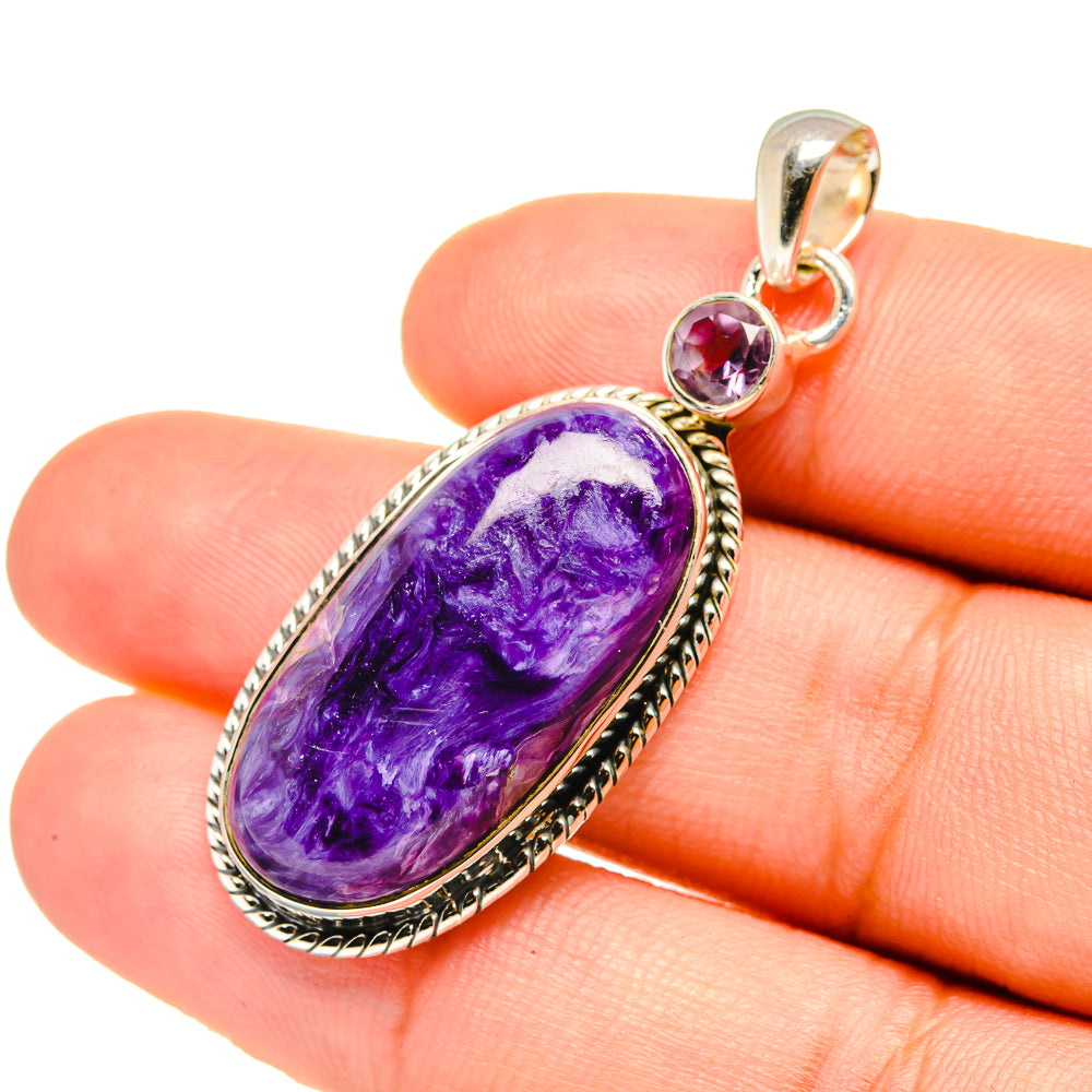 Charoite Pendants handcrafted by Anasilvercos - PD7162