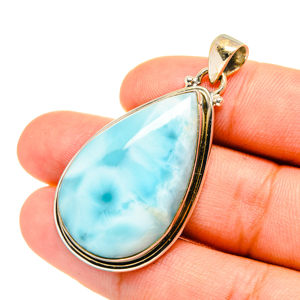 Larimar Pendants handcrafted by Anasilvercos - PD7167