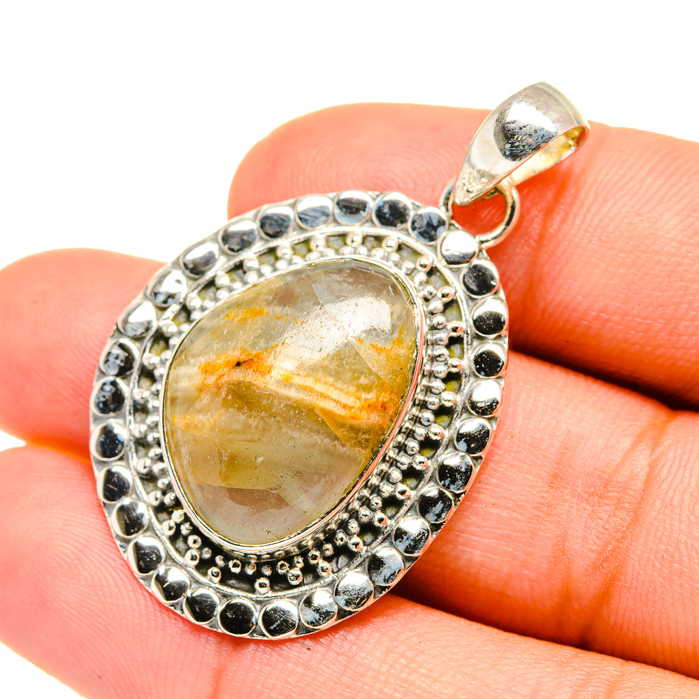 Peruvian Opal Pendants handcrafted by Anasilvercos - PD7168