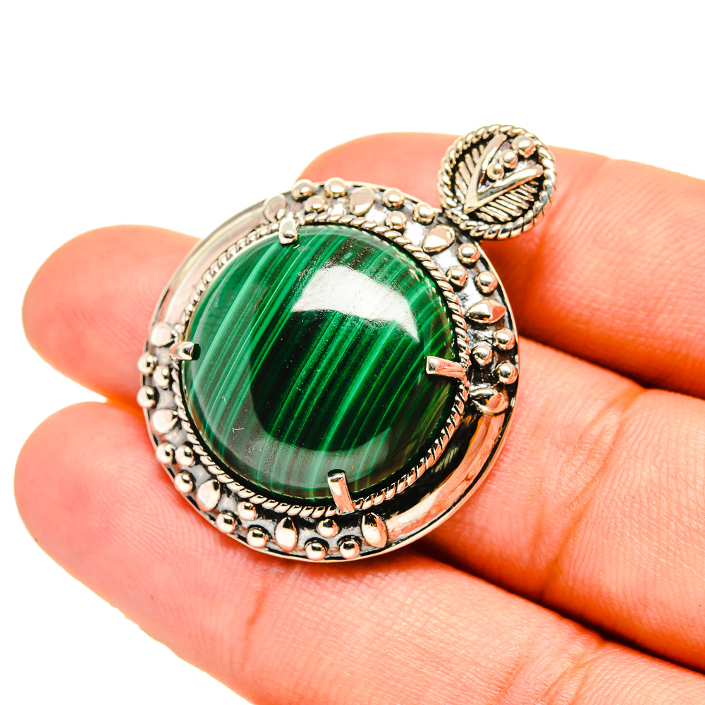 Malachite Pendants handcrafted by Anasilvercos - PD7176