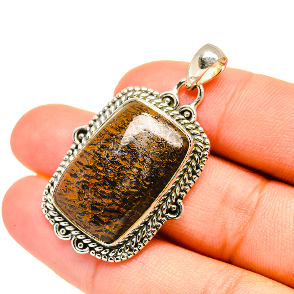 Dinosaur Bone Pendants handcrafted by Anasilvercos - PD7182