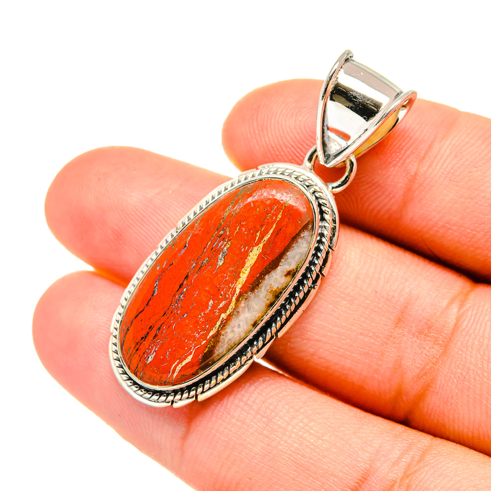 Red Jasper Pendants handcrafted by Anasilvercos - PD7183