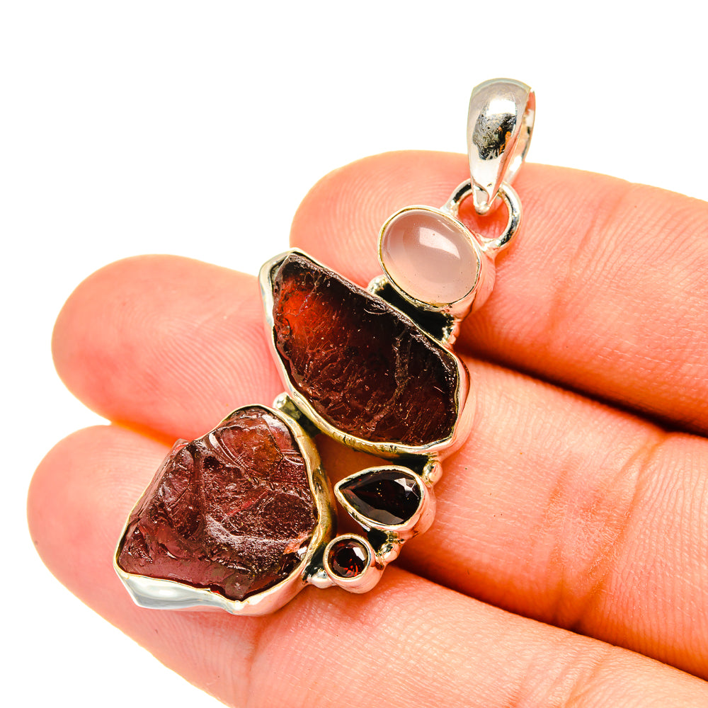 Garnet Pendants handcrafted by Anasilvercos - PD7185