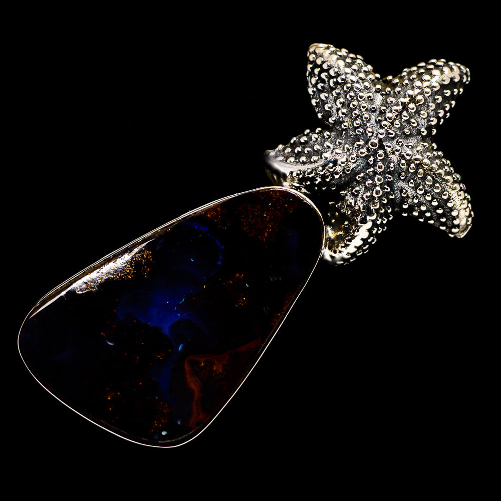 Boulder Opal Starfish Pendants handcrafted by Anasilvercos - PD720162