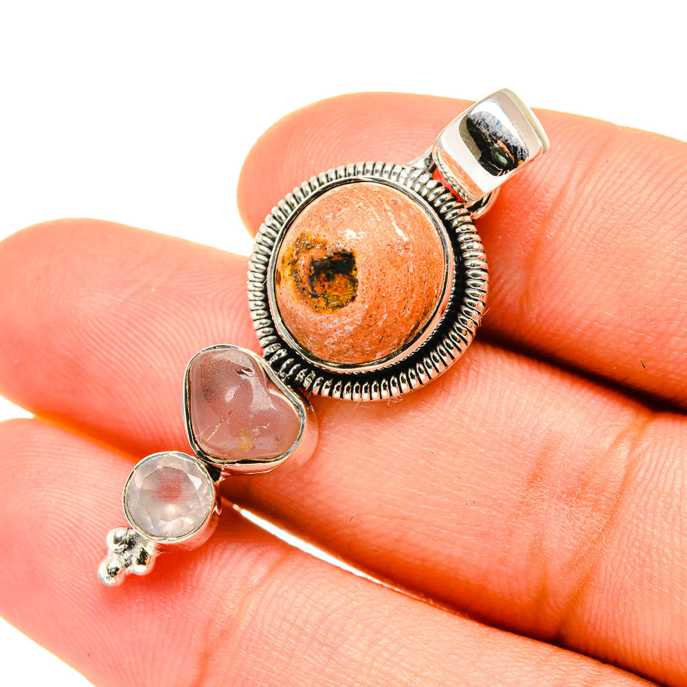 Mexican Fire Opal Pendants handcrafted by Anasilvercos - PD7203
