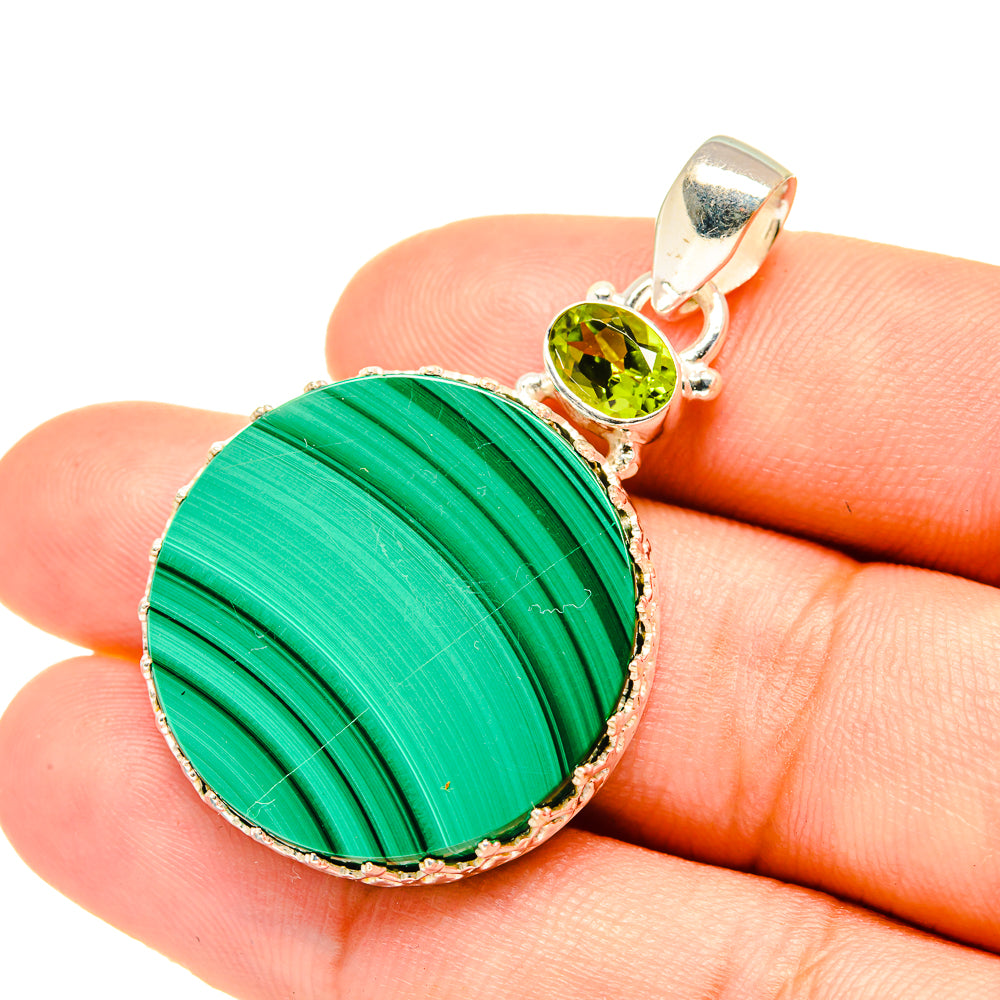 Malachite Pendants handcrafted by Anasilvercos - PD7210