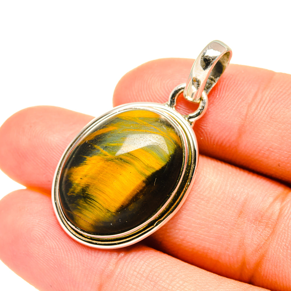 Tiger Eye Pendants handcrafted by Anasilvercos - PD7216
