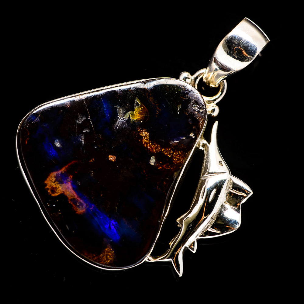 Boulder Opal Pendants handcrafted by Anasilvercos - PD722922