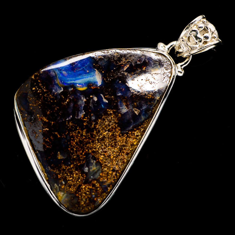 Boulder Opal Pendants handcrafted by Anasilvercos - PD723072